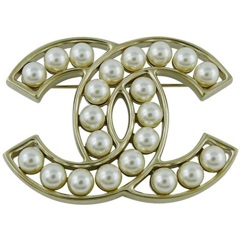 chanel pearl broach|chanel brooch buy online.